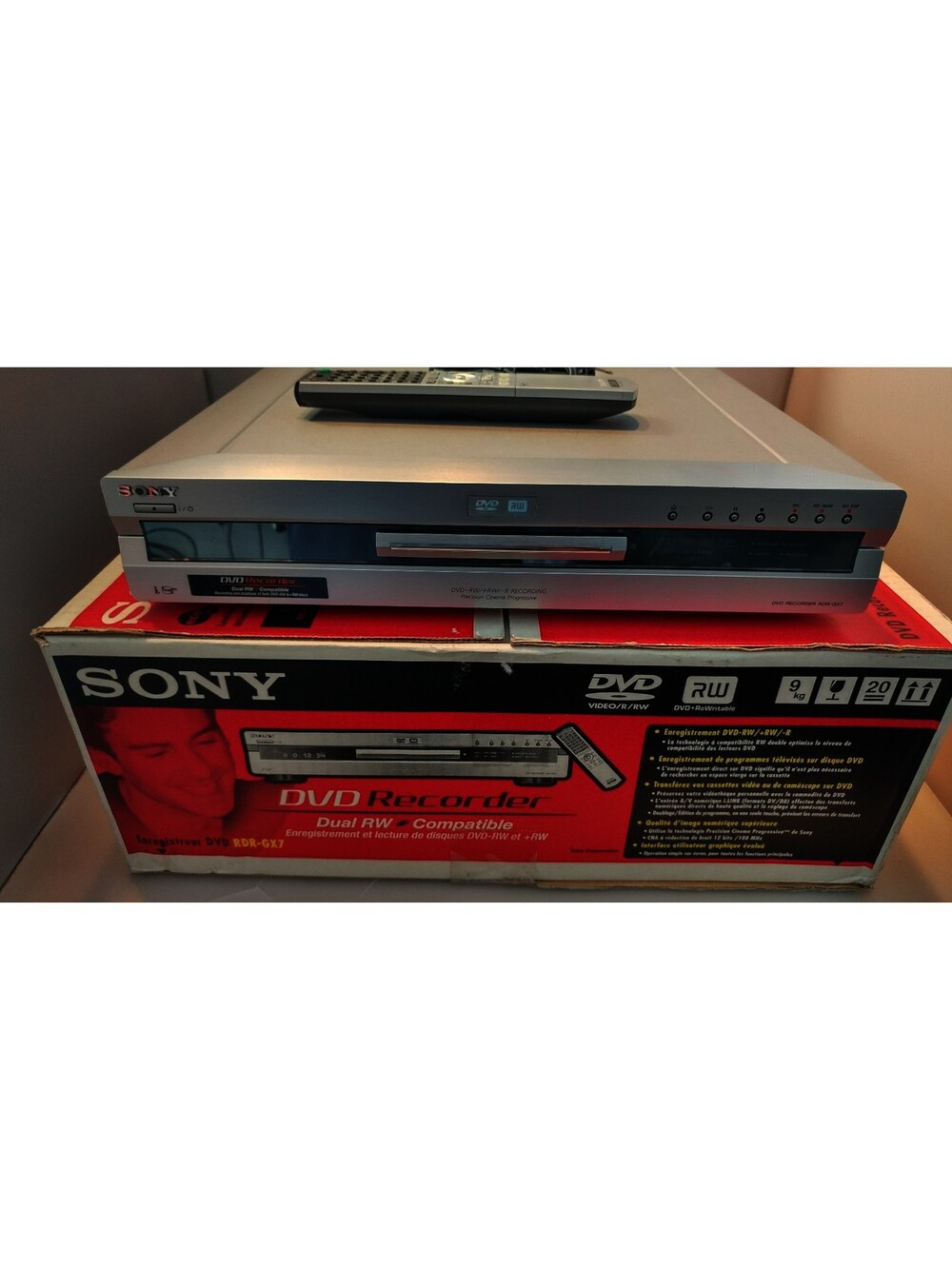 Sony Rdr-gx7 Dvd Recorder (silver) - Made In Japan